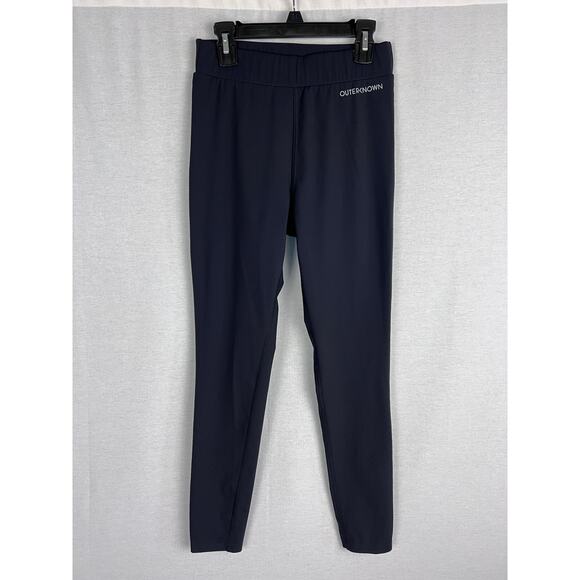 Outerknown Active Leggings Econyl Nylon Black Pull On Athletic Running Workout - Picture 1 of 7